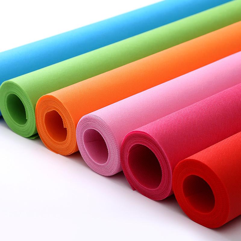 Hot selling biodegradable polypropylene PP material non woven fabric rolls las telas no tejidas  tnt